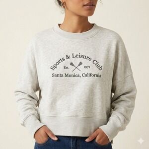 Abercrombie & Fitch Sports & Leisure Club Santa Monica Sweatshirt Grey XL